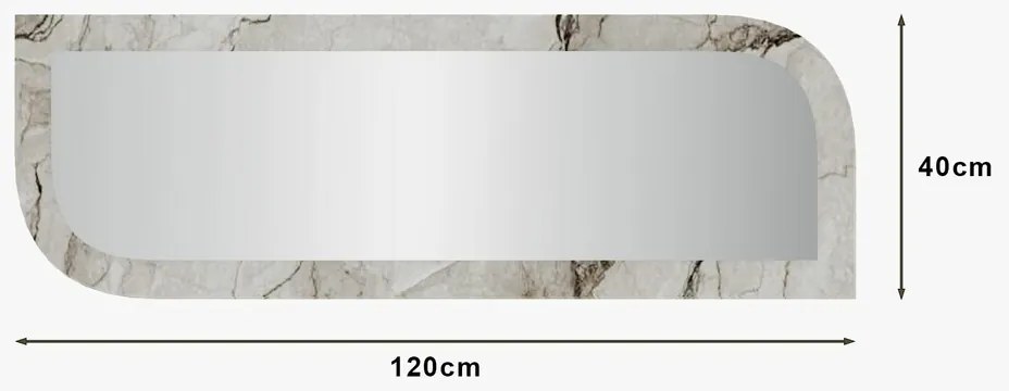 Zrkadlo Arni 40 x 120 cm