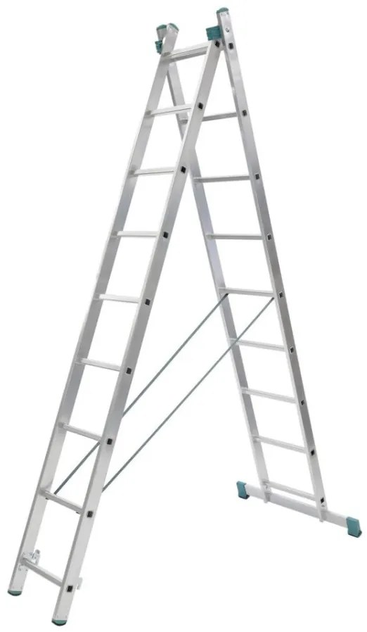 ALVE Rebrík hliníkový dvojdielny univerzálny 7509 PROFI EUROSTYL