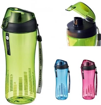 LOCKnLOCK Športová fľaša na pitie 550 ml, modrá