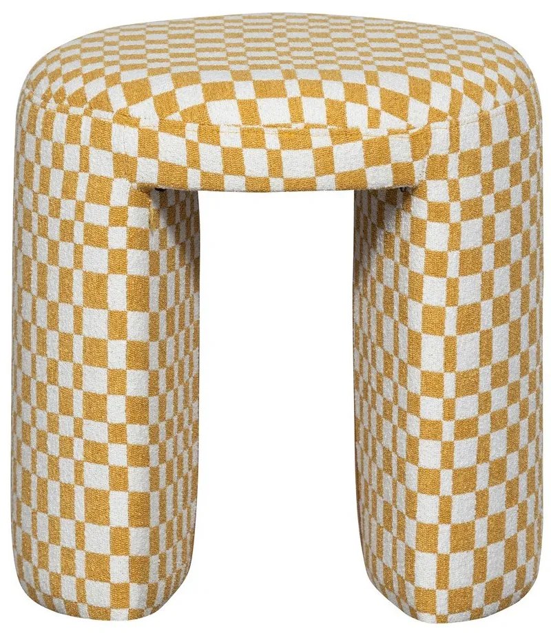 Žltá čalúnená stolička Charlie – WOOOD