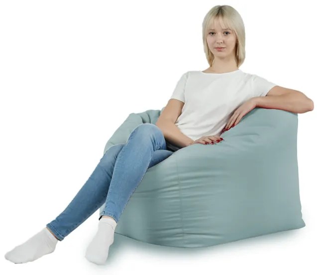 Sedací vak AMALFI plyš mätový