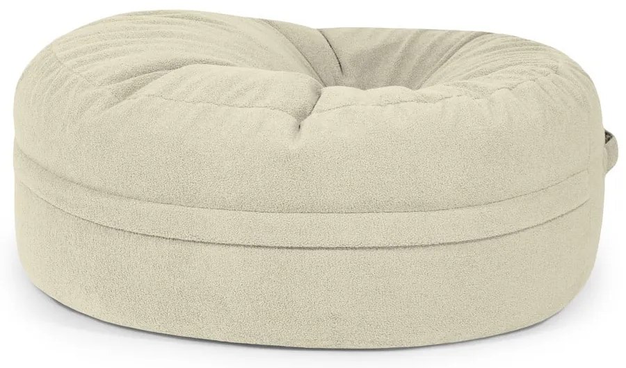 Hnedý sedací vak z textílie buklé Roll 135 – SLOWDOWN