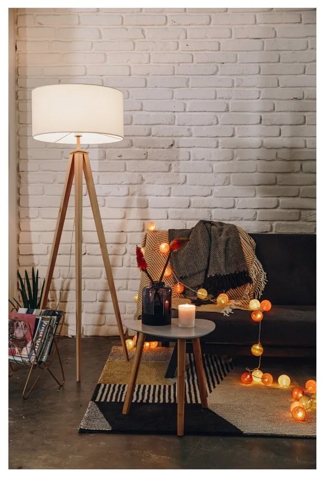 Biela svetelná reťaz s LED žiarovkami Bonami Essentials, 30 svetiel