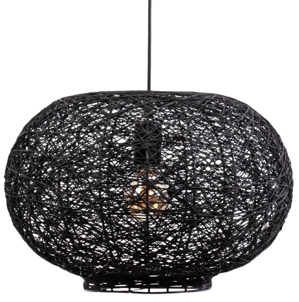 Toolight Toolight, stropné svietidlo 40cm 1xE27 APP1321-1CP, čierna, OSW-02695