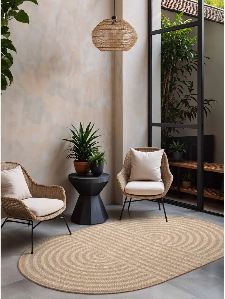 Krémovobiely/v prírodnej farbe vnútorný a vonkajší koberec 160x230 cm Haringey Woodfield – Ted Baker