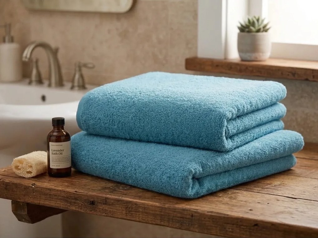 Osuška NORIELLE 70x140 cm svetlomodrá, 100% bavlna