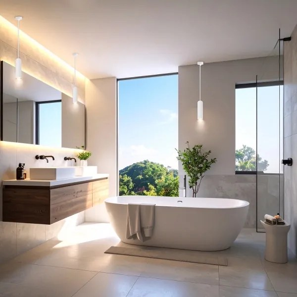 Brilagi - Kúpeľňový luster na lanku SELE AQUA 1xGU10/30W/230V IP44 biela