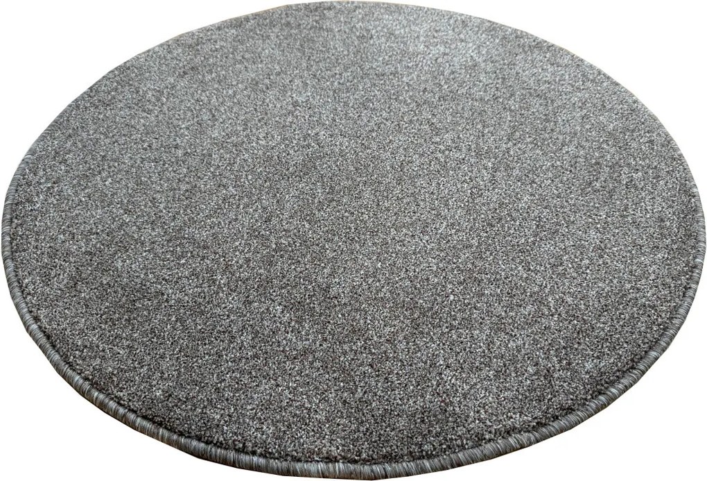 Kusový koberec Apollo Soft hnedý kruh, 100x100 (priemer) kruh, hnedá, chodba / predsieň, Vopi