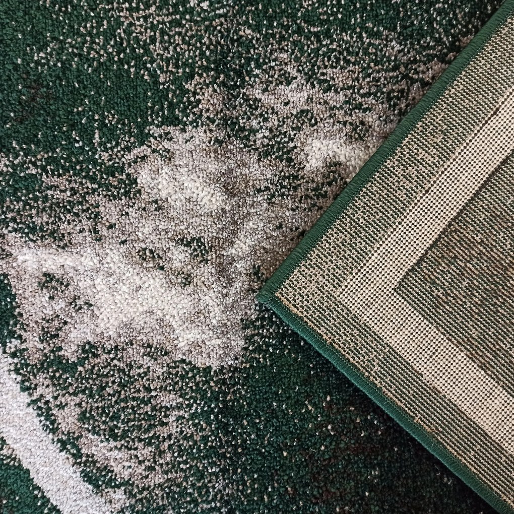 DY Zeleno-sivý koberec s geometrickým vzorom Otto 07 Rozmer: 120x170 cm