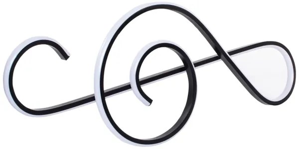 LED Luster na lanku LED/18W/230V 3000K čierna