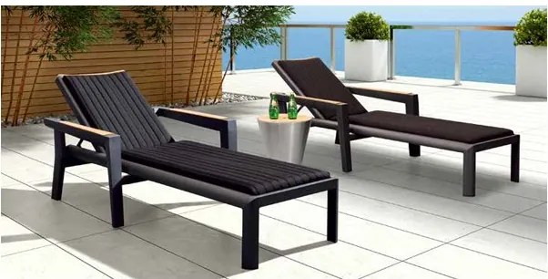 CHAMPION čierne ležadlo