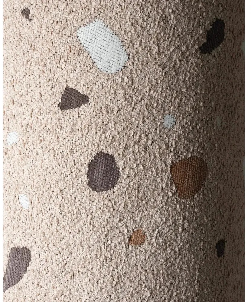 Svetlohnedý detský sedací vak z textílie buklé/ženilkový Terrazzo Chair – Wigiwama