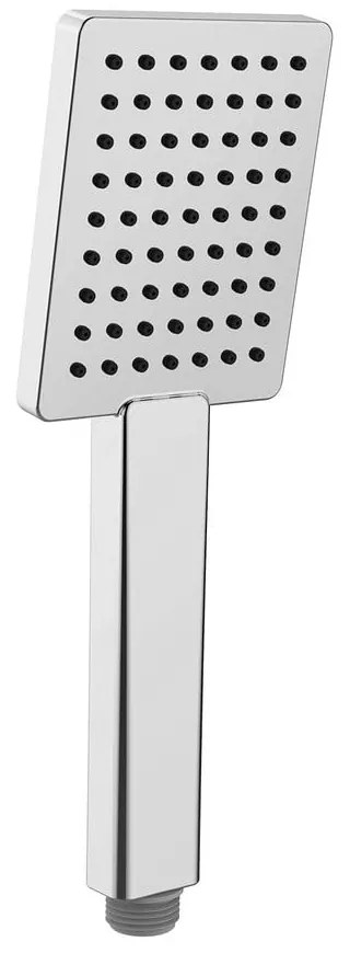 Plastová sprchová hlavica v lesklo striebornej farbe – Sapho