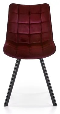 Jedálenská stolička COMORO, 1 ks, tmavočervená