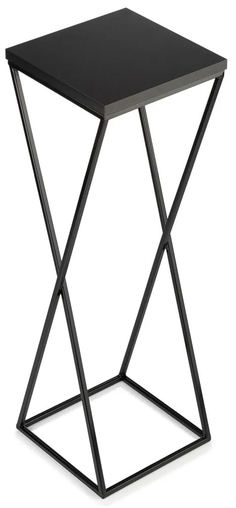 STOJAN NA KVETINÁČ LOFT6 70X24X24 CM ČIERNA