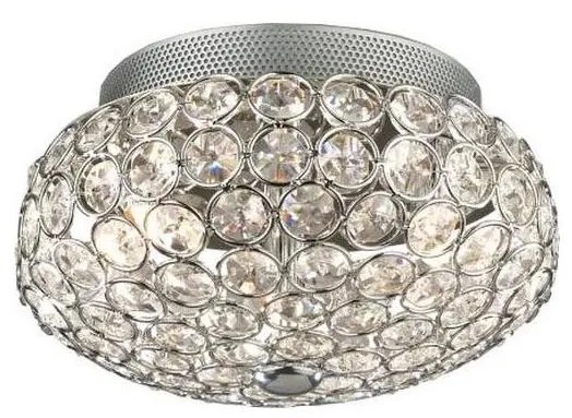 Ideal Lux - LED Krištáľové stropné svietidlo KING 3xG9/3W/230V pr. 25,5 cm chróm