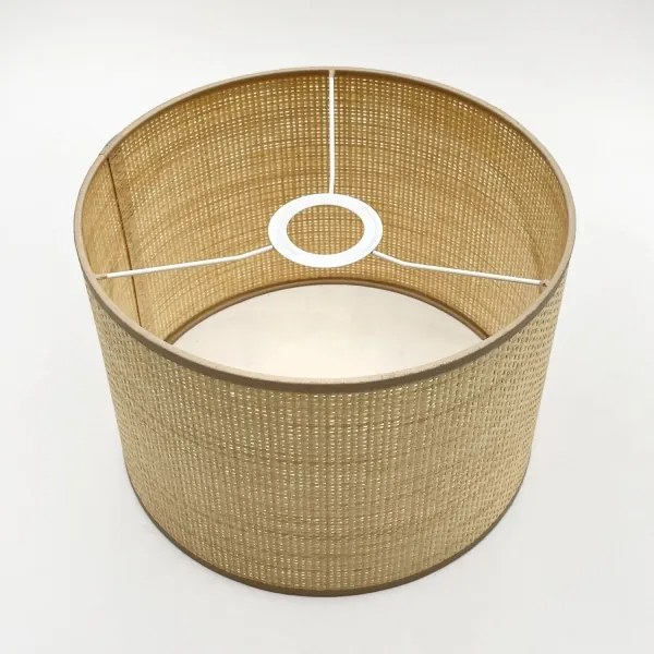 Luster na lanku AIDA 3xE27/15W/230V pr. 25 cm dub/rafia