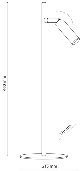 LED Stolná lampa LAGOS 1xG9/6W/230V 4000K biela