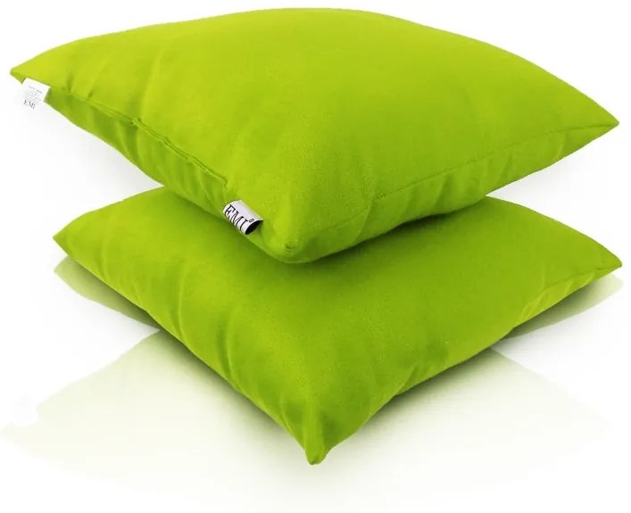 Vankúš zelený semiš EMI, Vankúš 50x50 cm