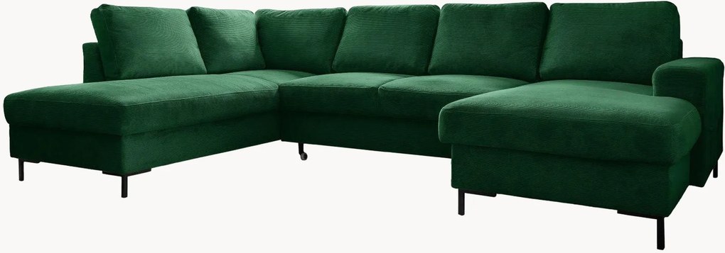 Menčestrová panoramatická rohová rozkladacia pohovka Lofty Lilly (8-miestna)