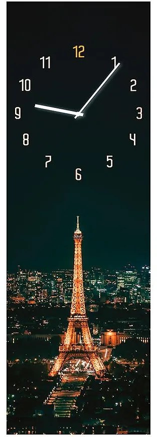 Sklenené hodiny 20X60 PARIS