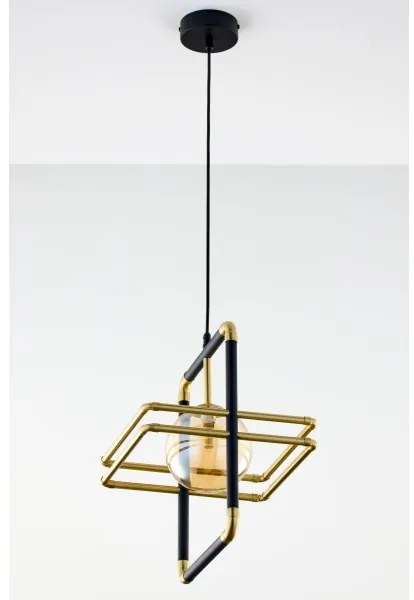 Jupiter 2025 - Luster na lanku FIORI 1xG9/10W/230V čierna/zlatá/béžová