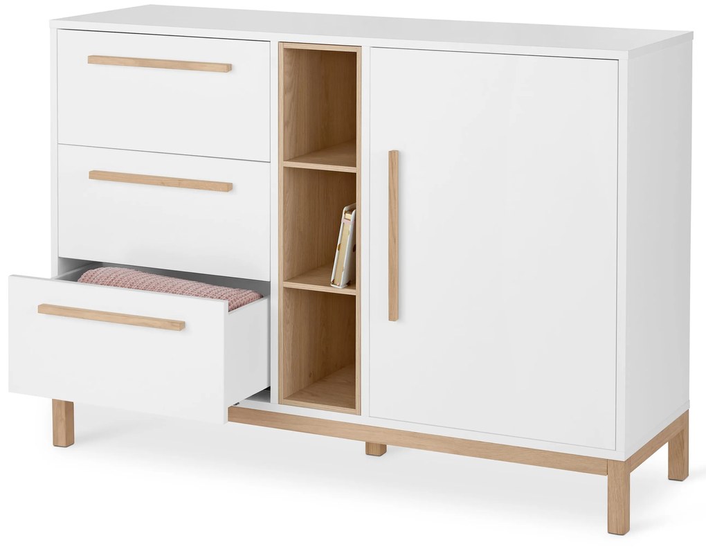 Komoda »Eklund« so zásuvkami a s dvierkami