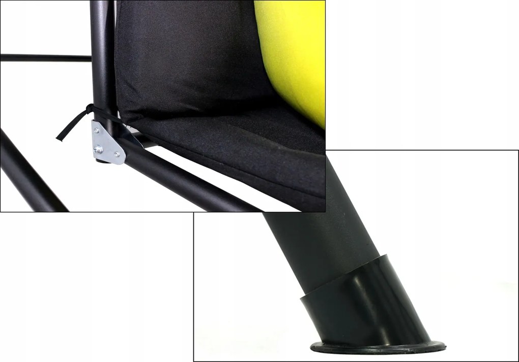 Záhradná hojdačka TRAPPIN A čierna