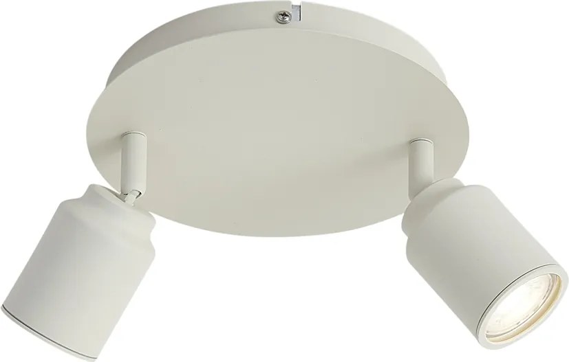 Moderné kúpeľňové bodové svietidlo béžové 2-svetlá IP44 - Ducha