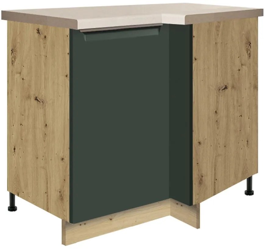 Skrinka do kuchyne Glamour15d Ľavá Green