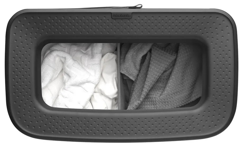 Matne čierny kovový kôš na bielizeň 90 l Bo Hi – Brabantia