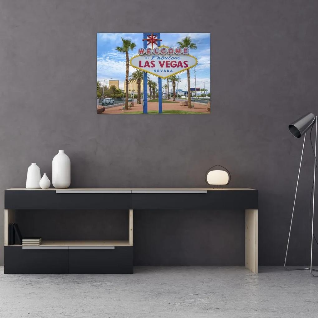 Sklenený obraz - Las Vegas (70x50 cm)