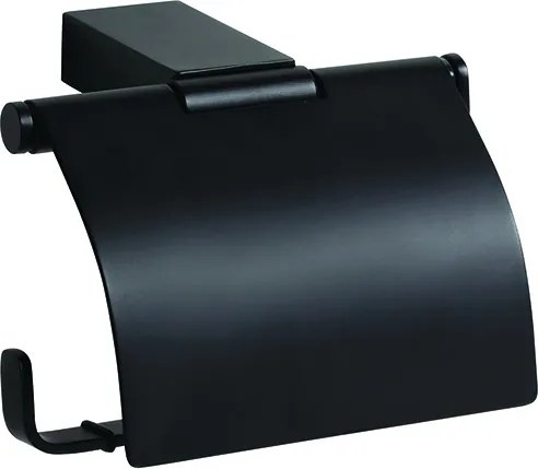 Bemeta Design NERO: Držiak toaletného papiera, s krytom - 135012010