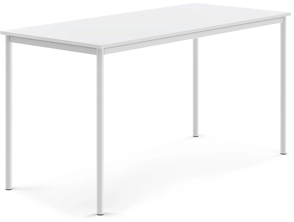 Stôl BORÅS, 1800x800x900 mm, laminát - biela, biela