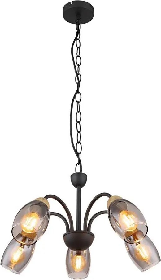 Globo 60297-5H - Luster na reťazi GERLY 5xE14/25W/230V