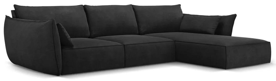 Tmavosivá rohová pohovka (pravý roh) Vanda - Mazzini Sofas