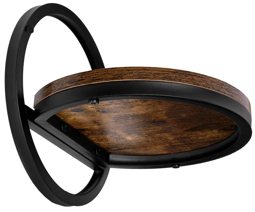 Závesný stojan na kvety EBRO RUSTIC hnedý/čierny