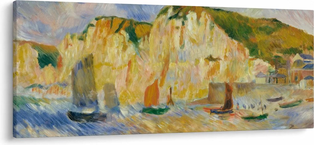 Obraz - Auguste Renoir, Sea and Cliffs, reprodukcia (120x50 cm)