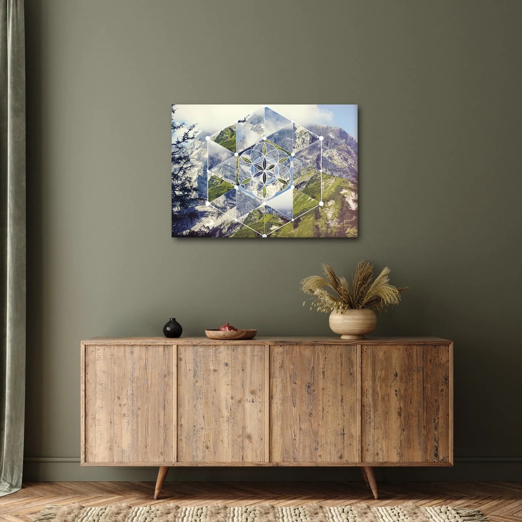 Obraz - Geometrický obrazec (70x50 cm)