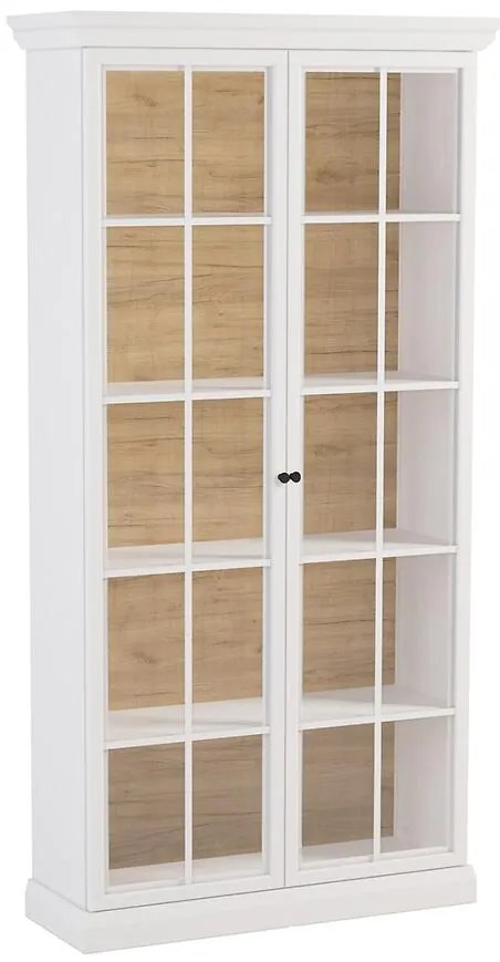 Vitrína Lucca W2D biela opálová