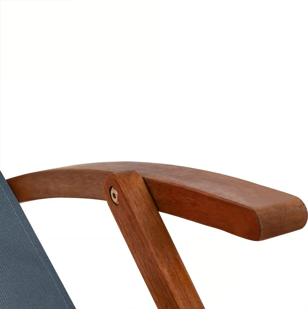 Záhradné lehátko SIENA, 94x60x94cm, antracitová Jurhan