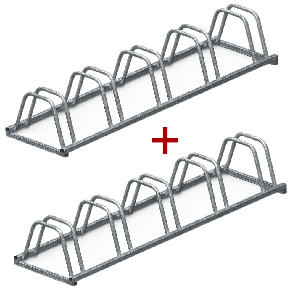 Stojan na bicykle, 1+1 ZDARMA, 5 státí, na kotvenie