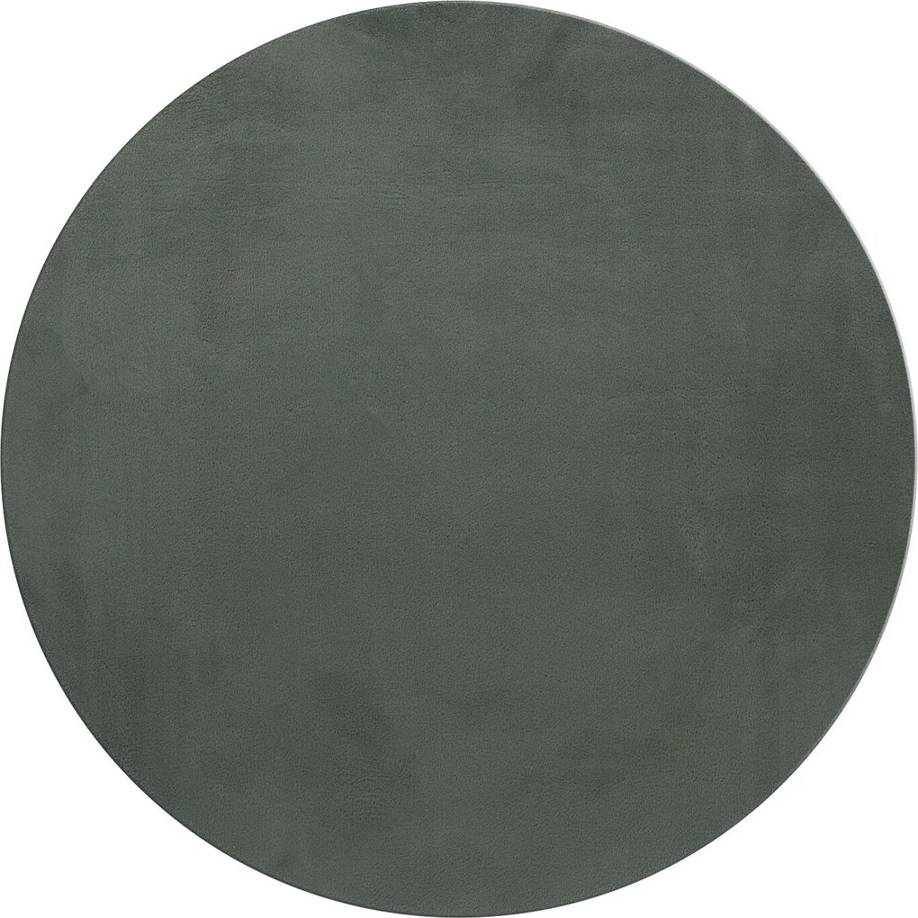 Kusový koberec Pouffy 5100 Green kruh, 120x120 (priemer) kruh, zelená, obývacia izba, Ayyildiz