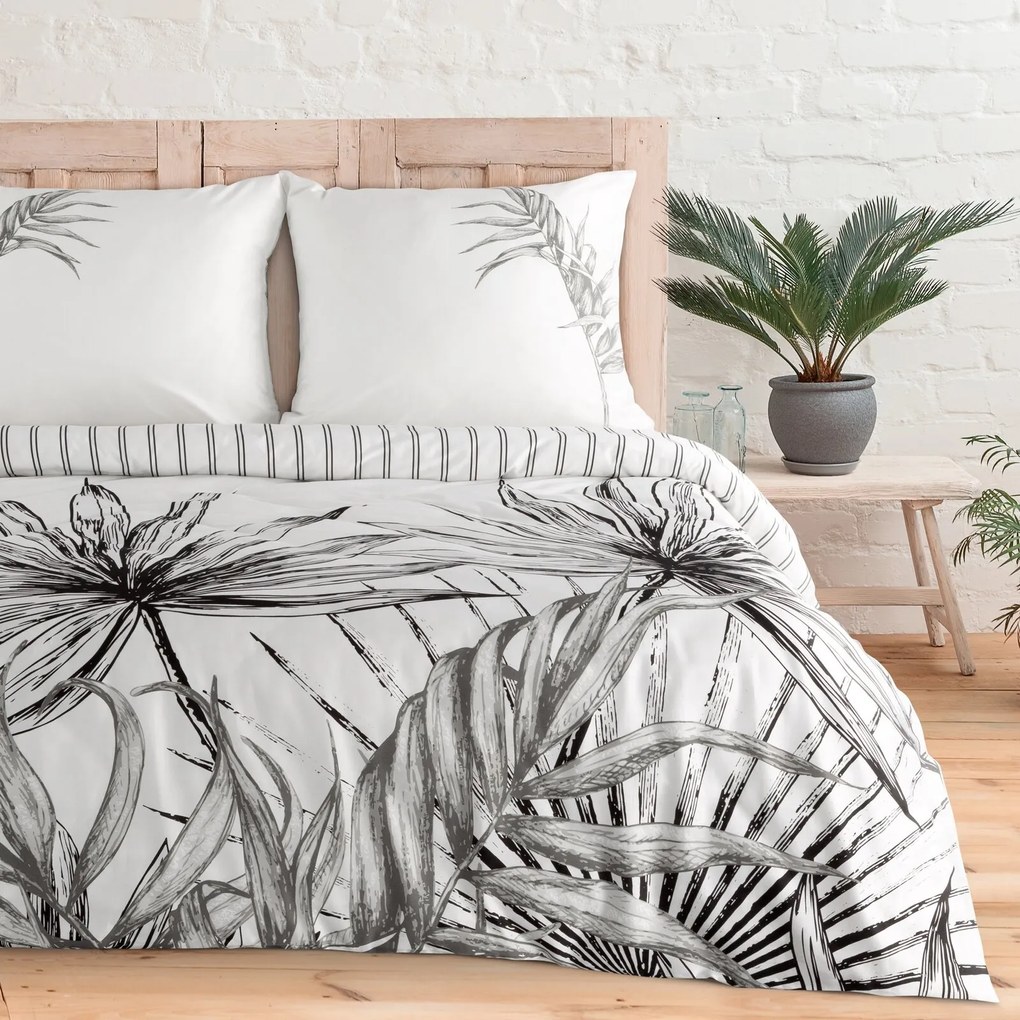 MAKOSATÉNOVÉ OBLIEČKY PALOMA 160X200 CM, 2 KS 70X80 CM VZOROVANÉ