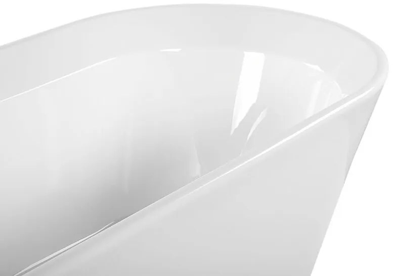 Voľne stojaca vaňa 170 x 80 cm biela OVALLE  Beliani