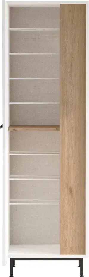 Vysoký botník Houseland Artego biely/dub Castello