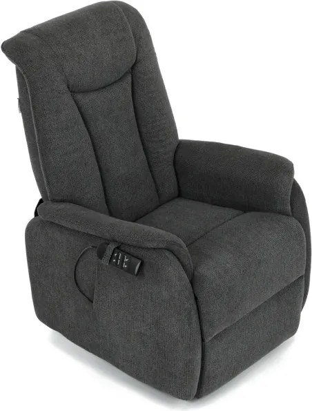 Polohovacie kreslo sivé, elektrické TV-L8963 GREY2