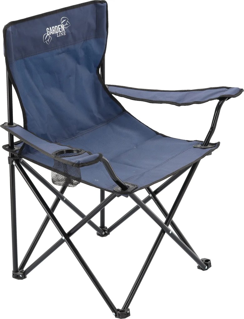 Garden Line SKLADACIA TURISTICKÁ/RYBÁRSKA STOLIČKA, MODRÁ, 50x50x80 cm *7150