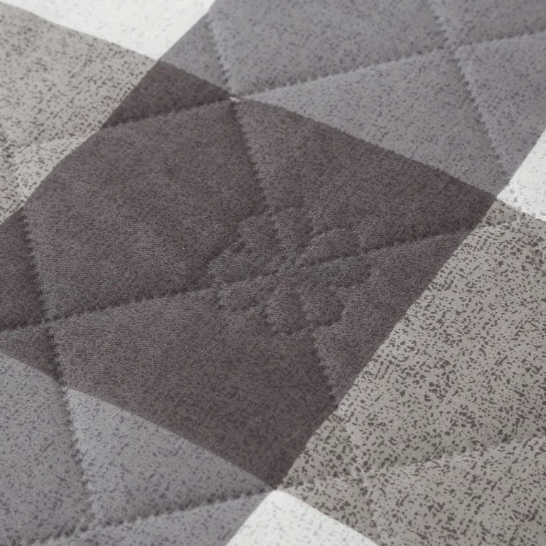 Letná prikrývka CUBE 140x200 cm, sivo-biela