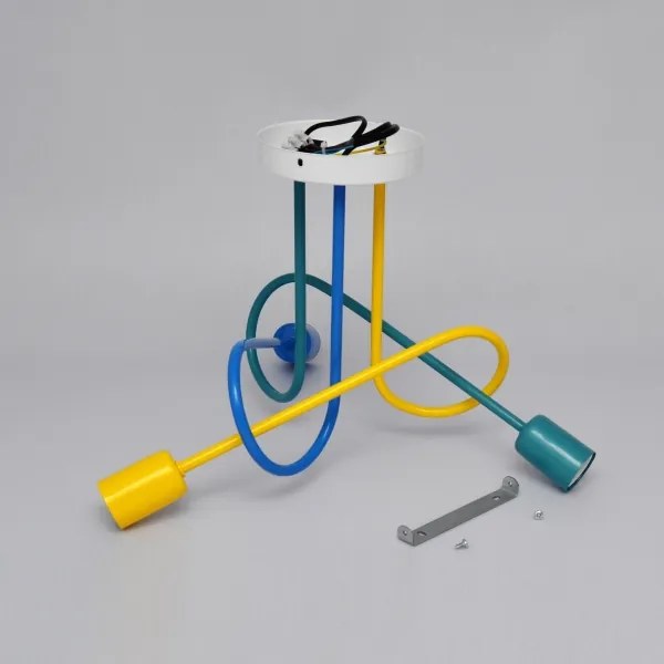 LED Detský prisadený luster OXFORD 3xE27/15W/230V